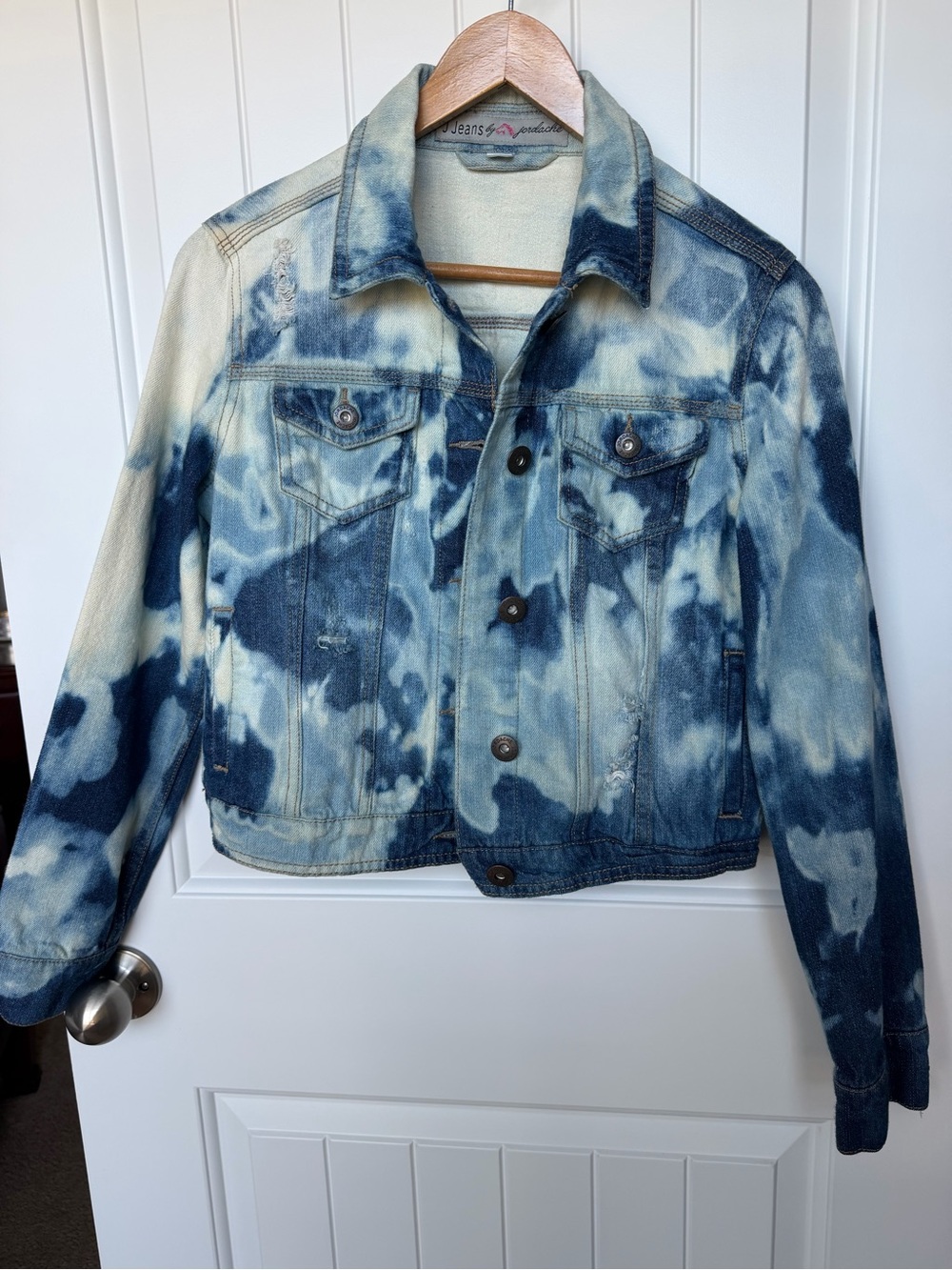 Jordache distress and bleach denim Jacket